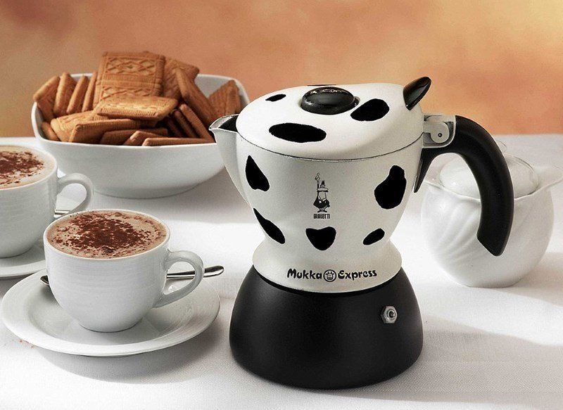 гейзерная кофеварка с коровой гейзерная кофеварка с коровой