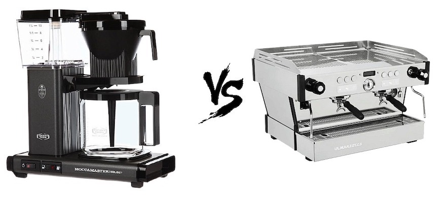 капельная кофеварка или рожковая капельная кофеварка или рожковая