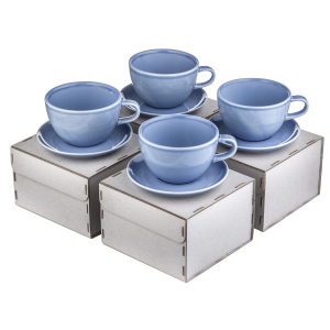 RISE кофейный набор 320 мл (на 6 персон), васильковый