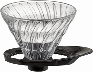 Воронка стеклянная V60 Hario VDGR-02B, черная
