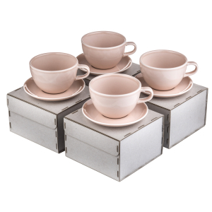 RISE кофейный набор 320 мл (на 6 персон), розовый
