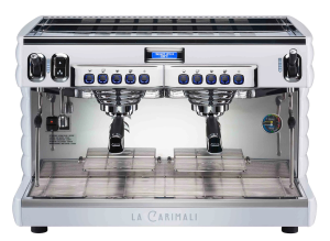 Кофемашина CARIMALI Bubble E2 2 высокие группы, белая