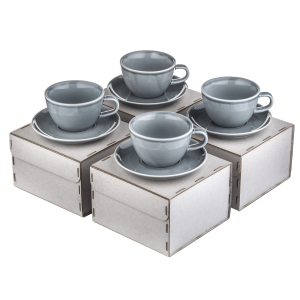 RISE кофейный набор 210 мл (на 6 персон), серый