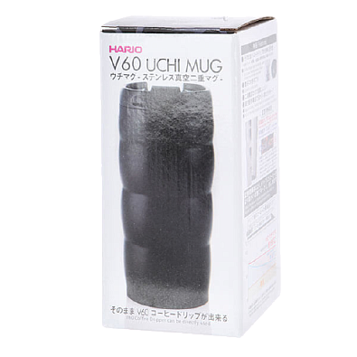 Стакан-термос HARIO, черный, V60 UCHI MUG, 350мл, черный