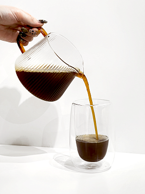 Сервер  RISE рифленое стекло, 600 мл