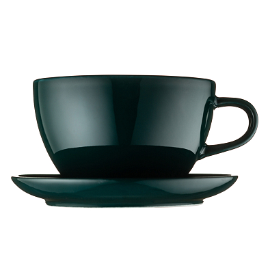 Чашка RISE  BASE Дуэт 320 мл кобальтово-зеленая