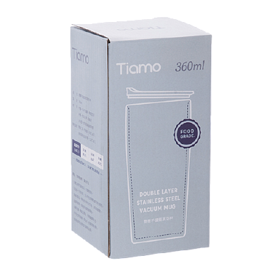 Термокружка Tiamo 360мл белая