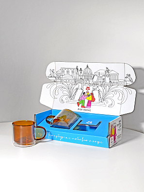 Набор 2 стакана RISE CRYSTAL CUP 280 мл коричневый