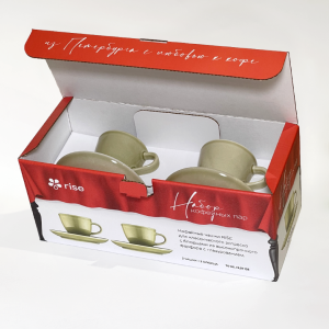 Набор 2 кофейные пары RISE 70 мл фисташковые