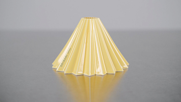 Воронка керамическая ORIGAMI размер М, цвет желтый