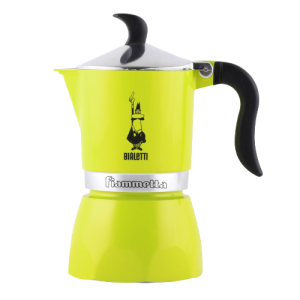 Гейзерная кофеварка Bialetti FIAMMETTA, 3 чашки, неоново-желтая