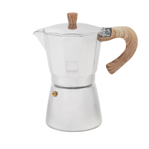 Гейзерная кофеварка Gnali&Zani VENEZIA металлик на 6п, для индукции