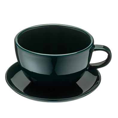 Чашка RISE  BASE Дуэт 320 мл кобальтово-зеленая