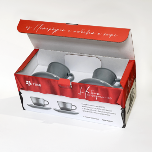 Набор 2 кофейные пары RISE 70 мл серые