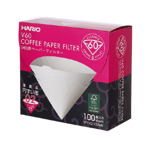 Фильтры бумажные HARIO V60 02, 100 шт, белые
