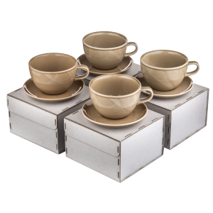 RISE кофейный набор 320 мл (на 6 персон), золотисто-коричневый