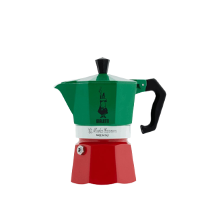 Гейзерная кофеварка Bialetti Moka Express триколор на 3 чашки