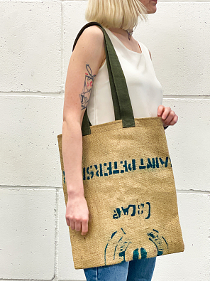 Шоппер из кофейных мешков