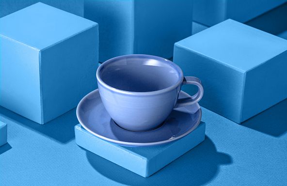 RISE BASE чашка 320 мл. васильковая