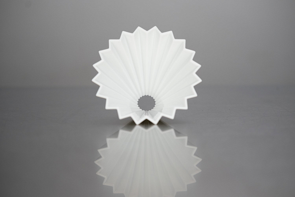 Воронка керамическая ORIGAMI размер М, цвет белый